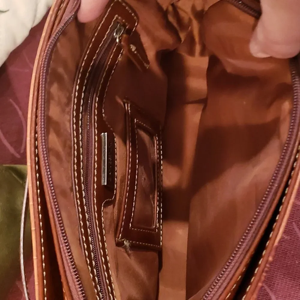 Giani Bernini Brown Stone Crossbody Shoulder Bag